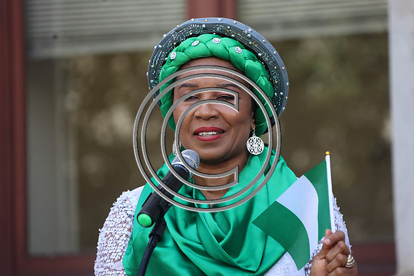 LE3L0570. Funtimes. Nigerian Independence Flag Raising Ceremony 10022024 b Laura Elam