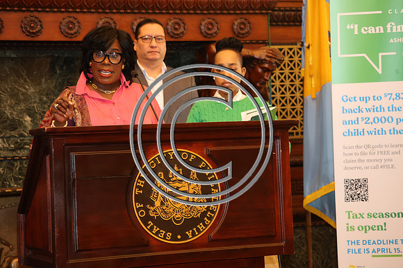 FUN55949 Campaign for Working Families & Mayor Parker to Speak at Tax Season 01.29.2025 KTIPLAURA