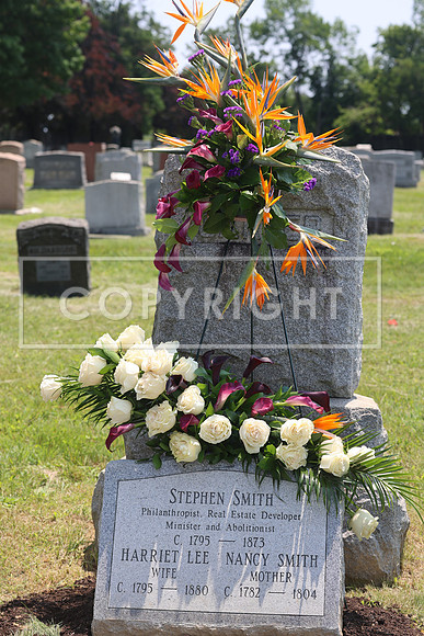 ROSS0244 EDEN CEMETERY 06042025 HEADSTONE UNVEILING CEREMONY Stephen Smith 1795 - 1873 KTIPLAURA