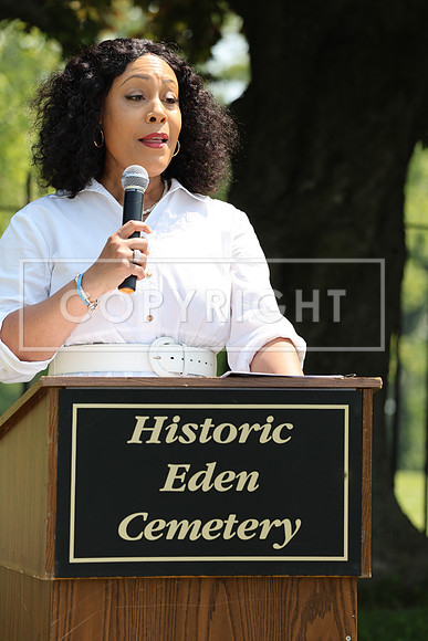 ROSS0083 EDEN CEMETERY 06042025 HEADSTONE UNVEILING CEREMONY Stephen Smith 1795 - 1873 KTIPLAURA
