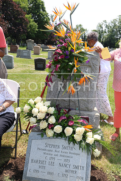 ROSS0226 EDEN CEMETERY 06042025 HEADSTONE UNVEILING CEREMONY Stephen Smith 1795 - 1873 KTIPLAURA