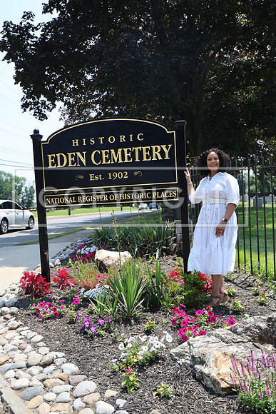 ROSS0272 EDEN CEMETERY 06042025 HEADSTONE UNVEILING CEREMONY Stephen Smith 1795 - 1873 KTIPLAURA