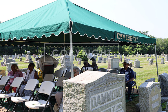 ROSS0018 EDEN CEMETERY 06042025 HEADSTONE UNVEILING CEREMONY Stephen Smith 1795 - 1873 KTIPLAURA