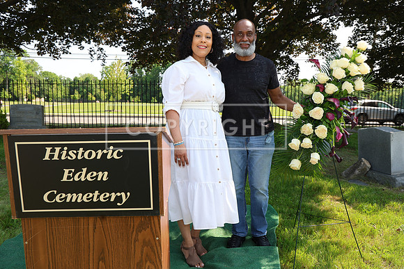 ROSS0012 EDEN CEMETERY 06042025 HEADSTONE UNVEILING CEREMONY Stephen Smith 1795 - 1873 KTIPLAURA