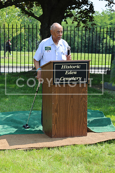 ROSS0110 EDEN CEMETERY 06042025 HEADSTONE UNVEILING CEREMONY Stephen Smith 1795 - 1873 KTIPLAURA