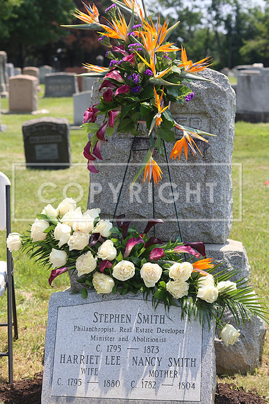 ROSS0242 EDEN CEMETERY 06042025 HEADSTONE UNVEILING CEREMONY Stephen Smith 1795 - 1873 KTIPLAURA
