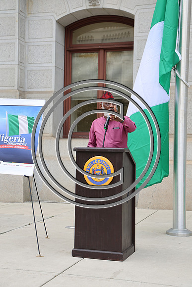 6F2A0102. Funtimes. Nigerian Independence Flag Raising Ceremony 10022024 Laura Elam