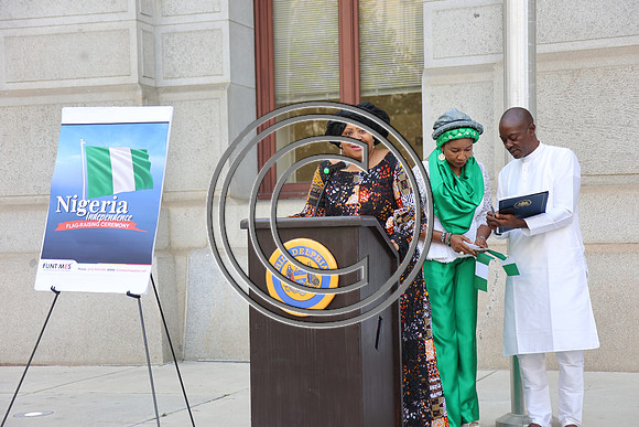 LE3L0551. Funtimes. Nigerian Independence Flag Raising Ceremony 10022024 b Laura Elam