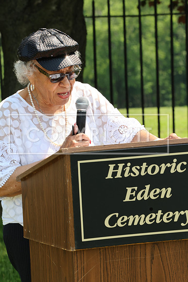ROSS0154 EDEN CEMETERY 06042025 HEADSTONE UNVEILING CEREMONY Stephen Smith 1795 - 1873 KTIPLAURA