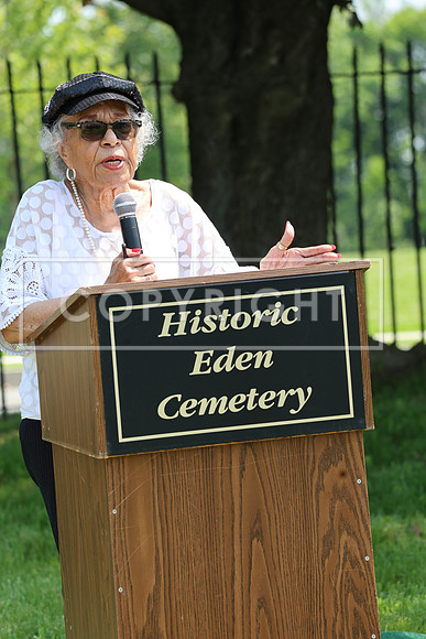 ROSS0166 EDEN CEMETERY 06042025 HEADSTONE UNVEILING CEREMONY Stephen Smith 1795 - 1873 KTIPLAURA