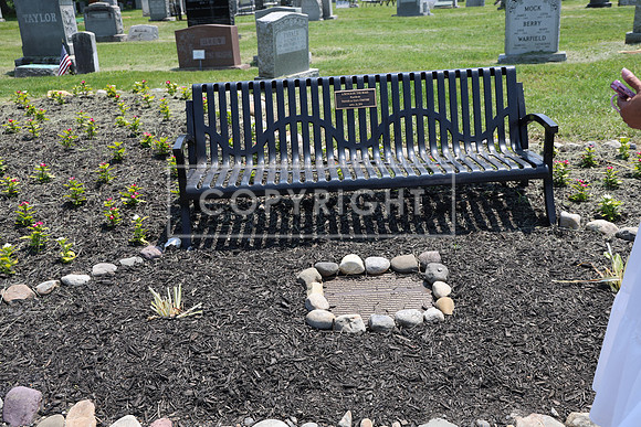ROSS0293 EDEN CEMETERY 06042025 HEADSTONE UNVEILING CEREMONY Stephen Smith 1795 - 1873 KTIPLAURA