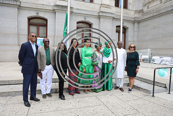 6F2A0017. Funtimes. Nigerian Independence Flag Raising Ceremony 10022024 Laura Elam
