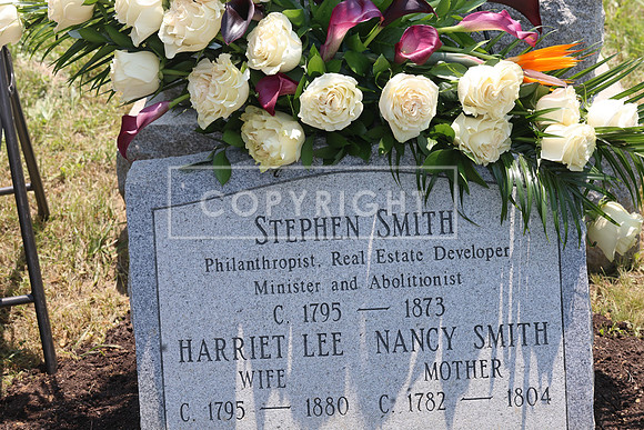 ROSS0240 EDEN CEMETERY 06042025 HEADSTONE UNVEILING CEREMONY Stephen Smith 1795 - 1873 KTIPLAURA