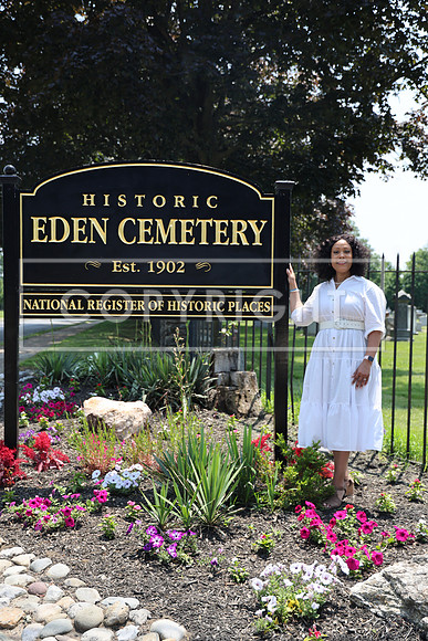 ROSS0276 EDEN CEMETERY 06042025 HEADSTONE UNVEILING CEREMONY Stephen Smith 1795 - 1873 KTIPLAURA