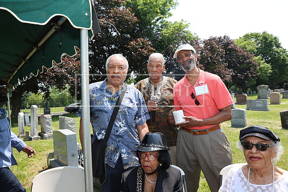 ROSS0213 EDEN CEMETERY 06042025 HEADSTONE UNVEILING CEREMONY Stephen Smith 1795 - 1873 KTIPLAURA
