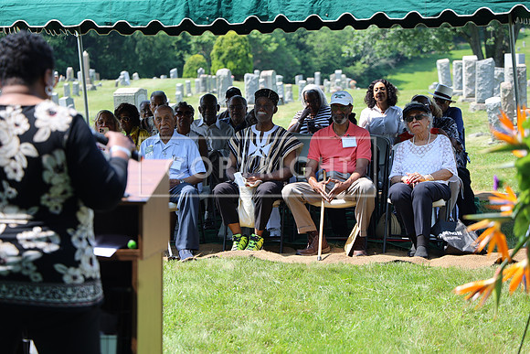 ROSS0134 EDEN CEMETERY 06042025 HEADSTONE UNVEILING CEREMONY Stephen Smith 1795 - 1873 KTIPLAURA