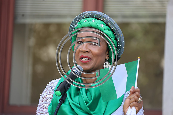 LE3L0569. Funtimes. Nigerian Independence Flag Raising Ceremony 10022024 b Laura Elam