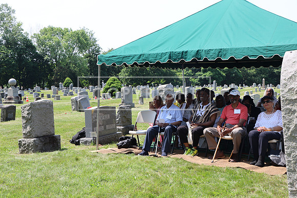 ROSS0127 EDEN CEMETERY 06042025 HEADSTONE UNVEILING CEREMONY Stephen Smith 1795 - 1873 KTIPLAURA