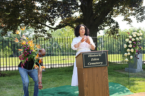 MAHS0013 EDEN CEMETERY b 06042025 HEADSTONE UNVEILING CEREMONY Stephen Smith 1795 - 1873 KTIPLAURA