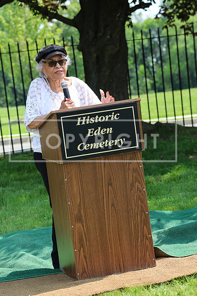 ROSS0165 EDEN CEMETERY 06042025 HEADSTONE UNVEILING CEREMONY Stephen Smith 1795 - 1873 KTIPLAURA